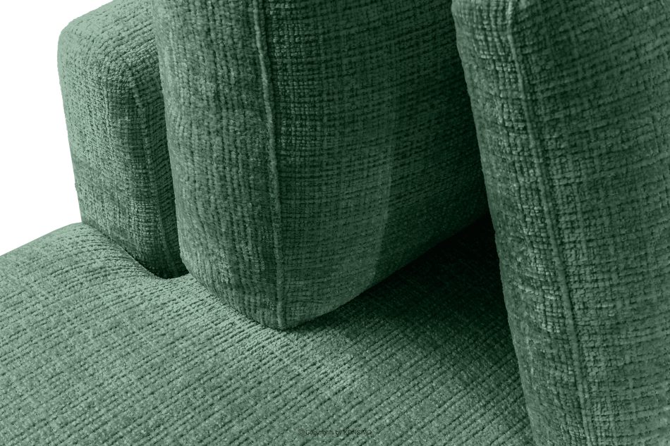 VERUS Großes Ecksofa für das Wohnzimmer aus Chenille-Stoff links grün grün - Foto 8
