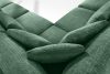 VERUS Großes Ecksofa für das Wohnzimmer aus Chenille-Stoff links grün grün - Foto 11
