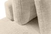 VERUS Große bequeme Ecksofa für das Wohnzimmer Chenille-Stoff links cremefarben cremefarben - Foto 9