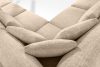 VERUS Große bequeme Ecksofa für das Wohnzimmer Chenille-Stoff links beige beige - Foto 11