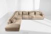 VERUS Große bequeme Ecksofa für das Wohnzimmer Chenille-Stoff links beige beige - Foto 20