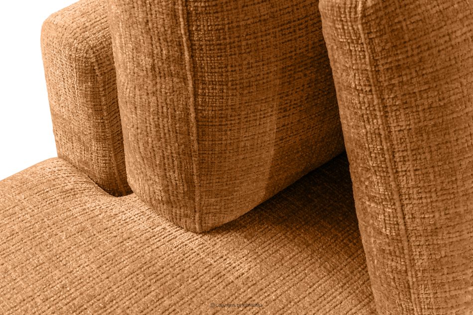 VERUS Großes Ecksofa für das Wohnzimmer aus Chenille-Stoff links rot rot - Foto 8