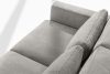 VERUS Bequeme Ecksofa aus Gewebestoff rechts hellgrau hellgrau - Foto 7