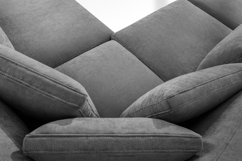 VERUS Bequeme Ecksofa aus Gewebestoff rechts dunkelgrau dunkelgrau - Foto 10