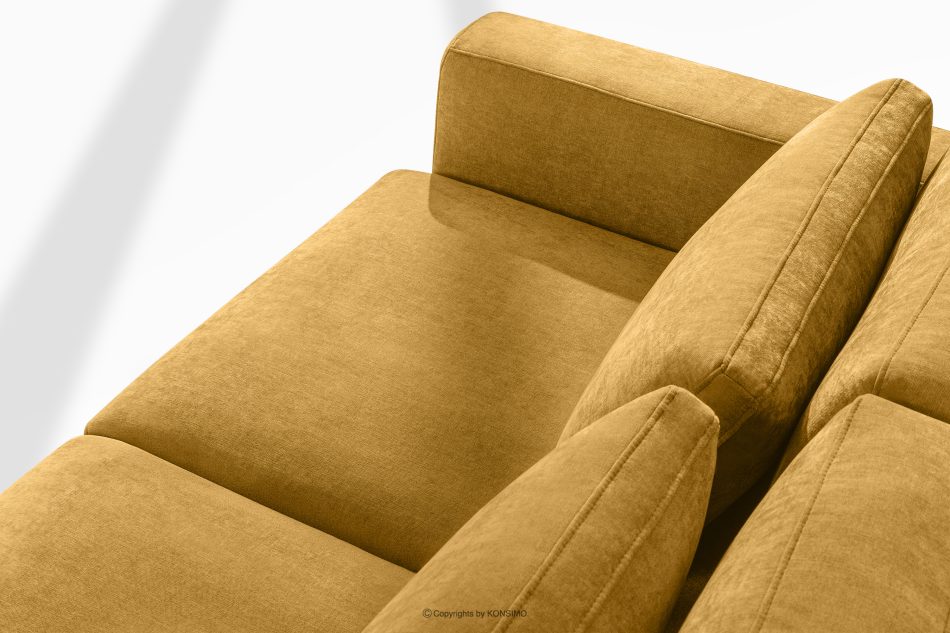 VERUS Bequeme Ecksofa aus Gewebestoff rechts gelb gelb - Foto 6