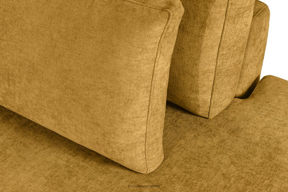 VERUS Bequeme Ecksofa aus Gewebestoff rechts gelb gelb - Foto 8