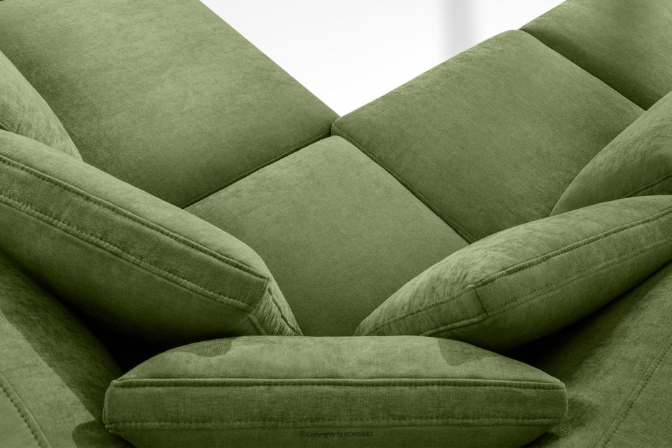 VERUS Bequeme Ecksofa aus Gewebestoff rechts grün grün - Foto 10