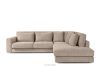 VERUS Bequeme Ecksofa für das Wohnzimmer Gewebestoff rechts beige beige - Foto 3