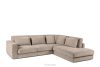 Bequeme Ecksofa für das Wohnzimmer Gewebestoff rechts beige