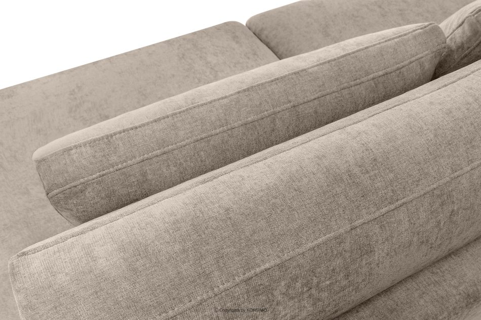 VERUS Bequeme Ecksofa für das Wohnzimmer Gewebestoff rechts hellbeige hellbeige - Foto 7