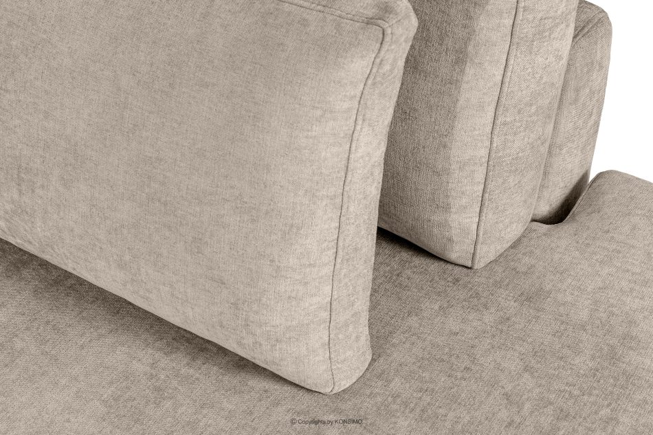 VERUS Bequeme Ecksofa für das Wohnzimmer Gewebestoff rechts hellbeige hellbeige - Foto 8