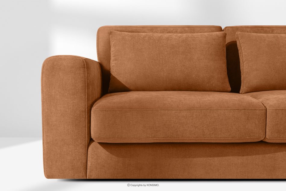 VERUS Bequeme Ecksofa für das Wohnzimmer Gewebestoff rechts rot rot - Foto 5