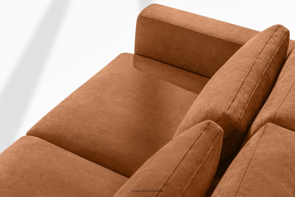 VERUS Bequeme Ecksofa für das Wohnzimmer Gewebestoff rechts rot rot - Foto 6