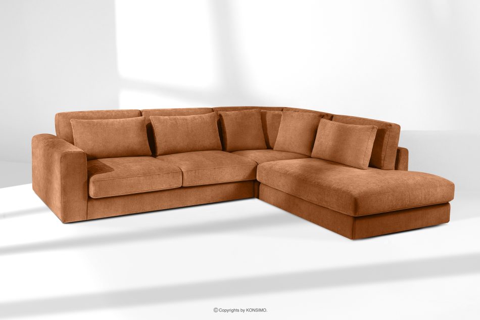 VERUS Bequeme Ecksofa für das Wohnzimmer Gewebestoff rechts rot rot - Foto 18