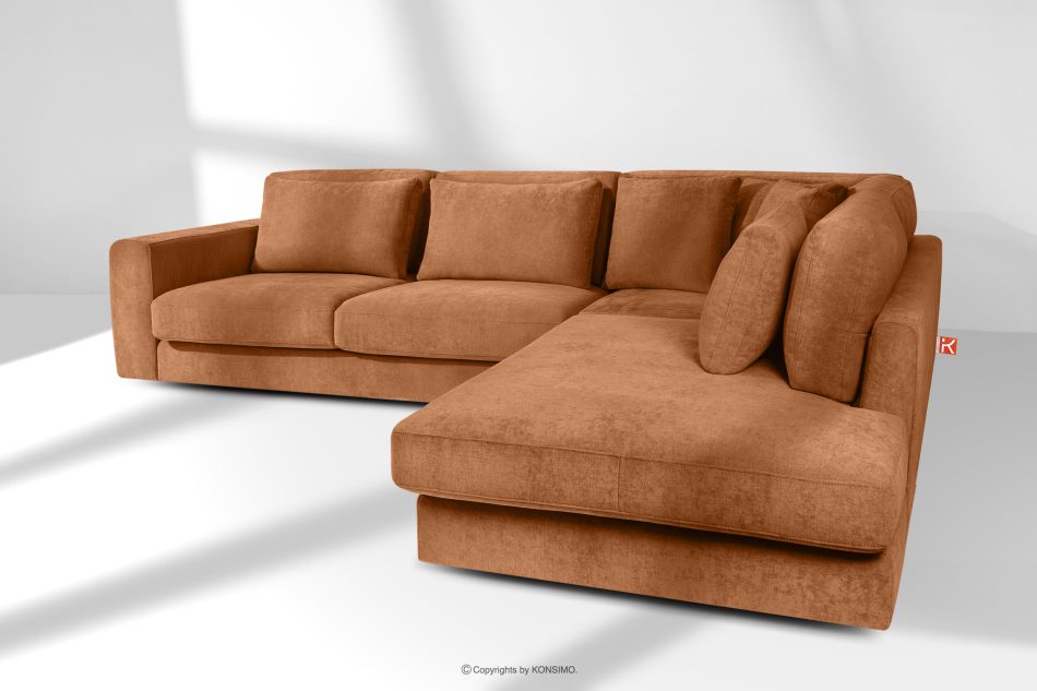 VERUS Bequeme Ecksofa für das Wohnzimmer Gewebestoff rechts rot rot - Foto 19