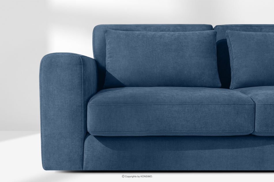 VERUS Bequeme Ecksofa aus Gewebestoff rechts dunkelblau dunkelblau - Foto 5