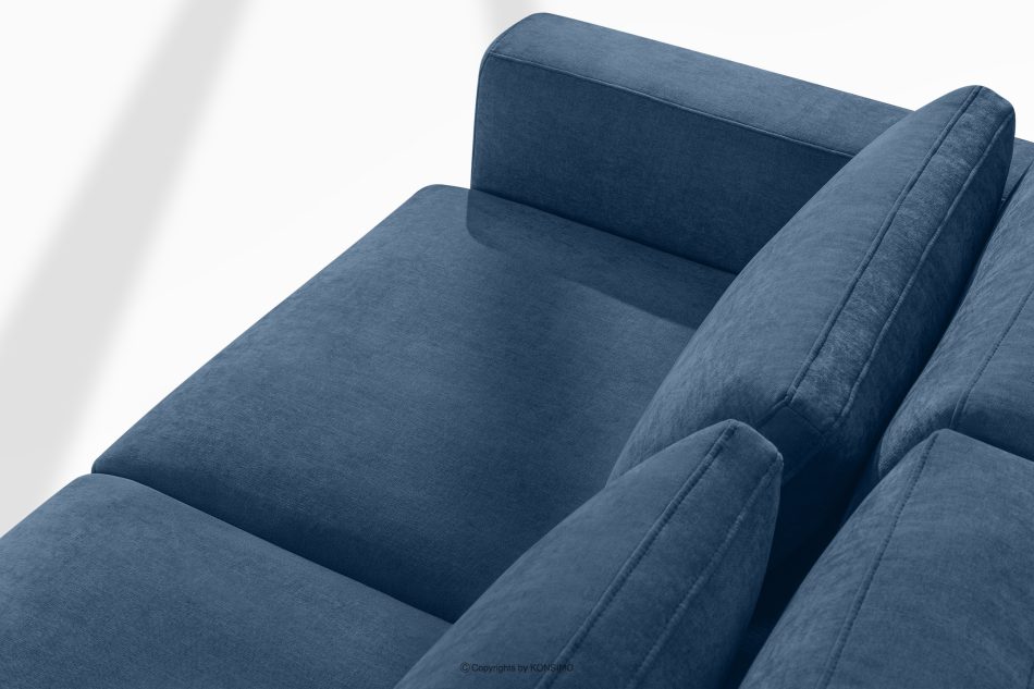 VERUS Bequeme Ecksofa aus Gewebestoff rechts dunkelblau dunkelblau - Foto 6