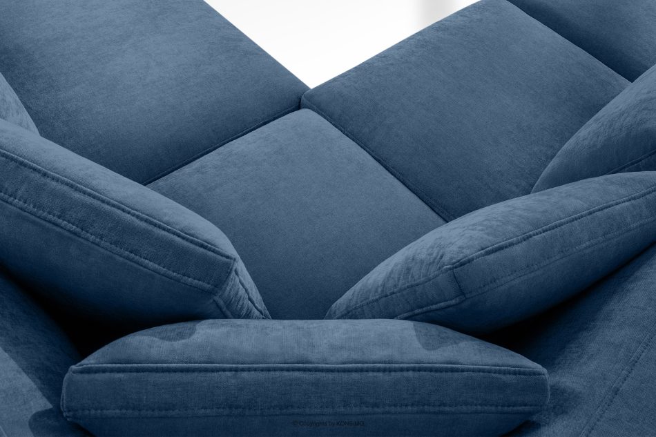 VERUS Bequeme Ecksofa aus Gewebestoff rechts dunkelblau dunkelblau - Foto 10