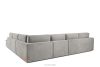 VERUS Großes Ecksofa für das Wohnzimmer aus Gewebestoff rechts hellgrau hellgrau - Foto 5