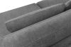 VERUS Großes Ecksofa für das Wohnzimmer aus Gewebestoff rechts dunkelgrau dunkelgrau - Foto 8