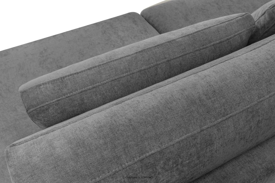 VERUS Großes Ecksofa für das Wohnzimmer aus Gewebestoff rechts dunkelgrau dunkelgrau - Foto 7