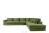 VERUS Großes Ecksofa für das Wohnzimmer aus Gewebestoff rechts grün grün - Foto 3