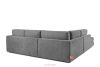 VERUS Großes Ecksofa aus geflochtenem Stoff links dunkelgrau dunkelgrau - Foto 5