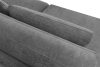 VERUS Großes Ecksofa aus geflochtenem Stoff links dunkelgrau dunkelgrau - Foto 8