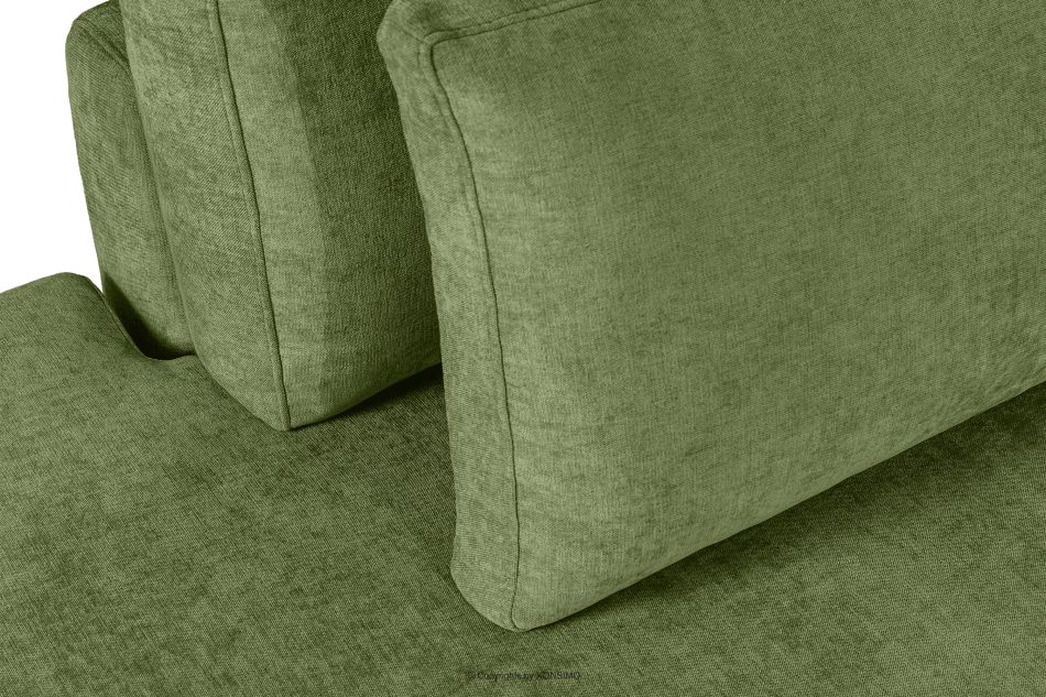 VERUS Großes Ecksofa aus geflochtenem Stoff links grün grün - Foto 8