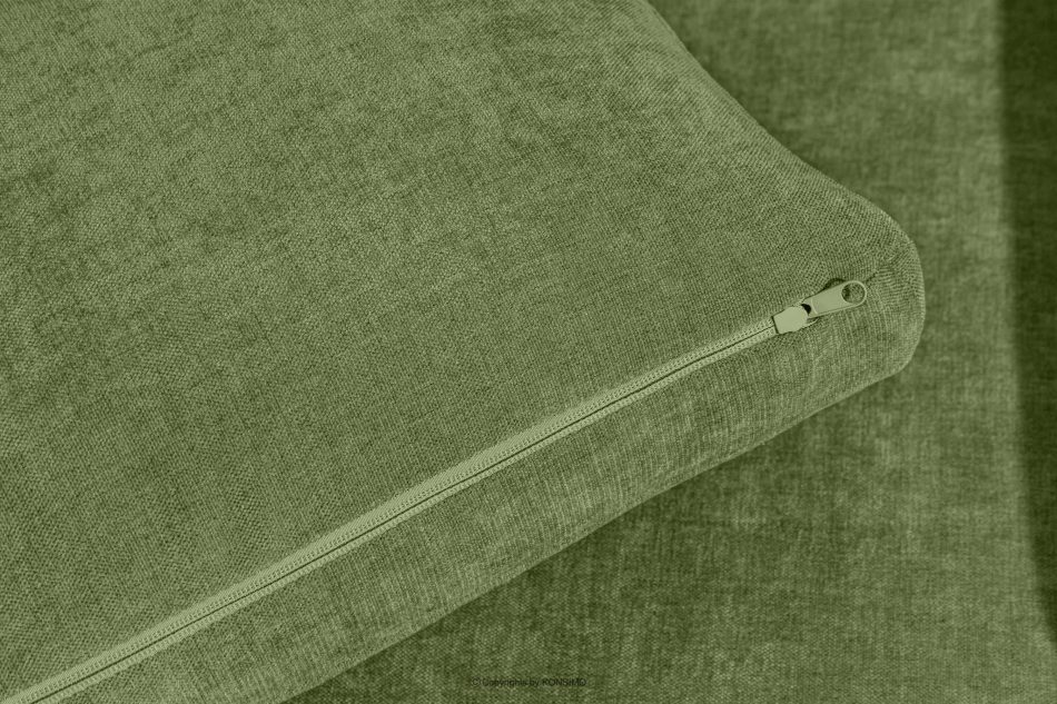 VERUS Großes Ecksofa aus geflochtenem Stoff links grün grün - Foto 9