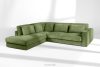 VERUS Großes Ecksofa aus geflochtenem Stoff links grün grün - Foto 19