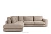 VERUS Großes bequemes Ecksofa für das Wohnzimmer Gewebestoff links beige beige - Foto 3