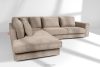 VERUS Großes bequemes Ecksofa für das Wohnzimmer Gewebestoff links beige beige - Foto 20