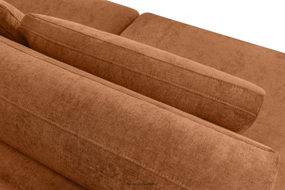 VERUS Großes bequemes Ecksofa für das Wohnzimmer Gewebestoff links rotbraun rot - Foto 7