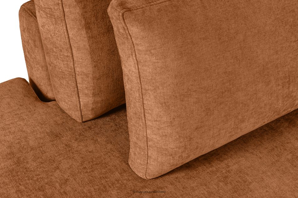 VERUS Großes bequemes Ecksofa für das Wohnzimmer Gewebestoff links rotbraun rot - Foto 8