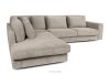 VERUS Großes bequemes Ecksofa für das Wohnzimmer Gewebestoff links grau-beige graubeige - Foto 4
