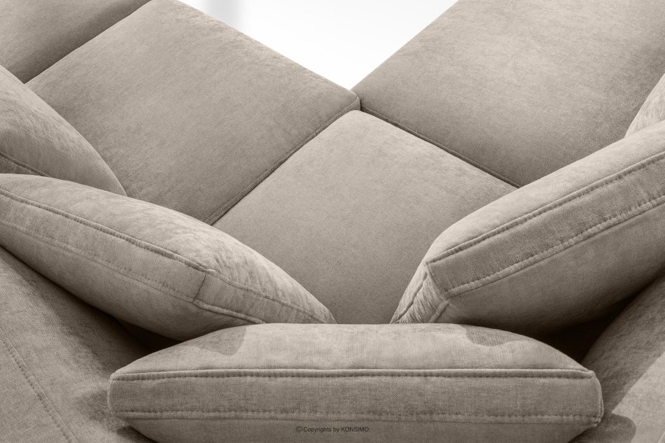 VERUS Großes bequemes Ecksofa für das Wohnzimmer Gewebestoff links grau-beige graubeige - Foto 10