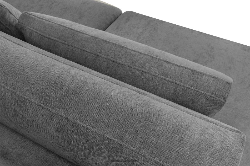 VERUS Großes Ecksofa für das Wohnzimmer aus Gewebestoff links dunkelgrau dunkelgrau - Foto 7