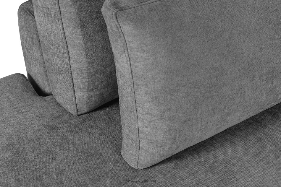 VERUS Großes Ecksofa für das Wohnzimmer aus Gewebestoff links dunkelgrau dunkelgrau - Foto 8