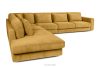 VERUS Großes Ecksofa für das Wohnzimmer aus Gewebestoff links gelb gelb - Foto 4