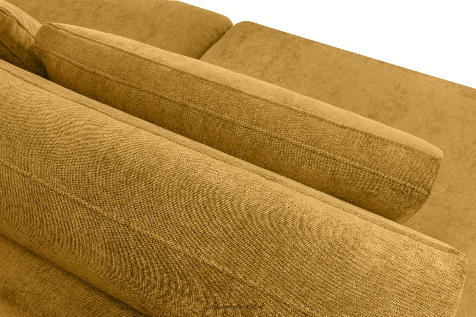 VERUS Großes Ecksofa für das Wohnzimmer aus Gewebestoff links gelb gelb - Foto 7