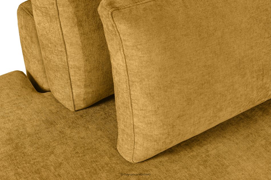 VERUS Großes Ecksofa für das Wohnzimmer aus Gewebestoff links gelb gelb - Foto 8