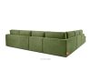 VERUS Großes Ecksofa für das Wohnzimmer aus Gewebestoff links grün grün - Foto 5