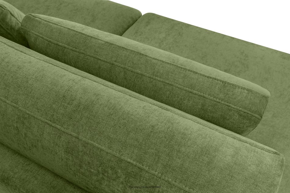 VERUS Großes Ecksofa für das Wohnzimmer aus Gewebestoff links grün grün - Foto 7