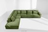 VERUS Großes Ecksofa für das Wohnzimmer aus Gewebestoff links grün grün - Foto 20