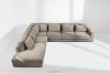 VERUS Großes bequemes Ecksofa für das Wohnzimmer Gewebestoff links grau-beige graubeige - Foto 20