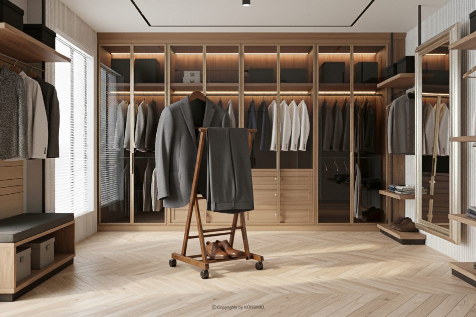 AGLAS Holzständer für Anzüge braun braun - Foto 1