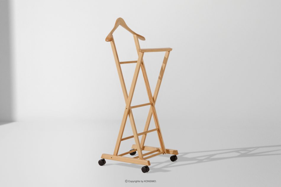 AGLAS Kleiderbutler aus Buchenholz natürlich - Foto 8