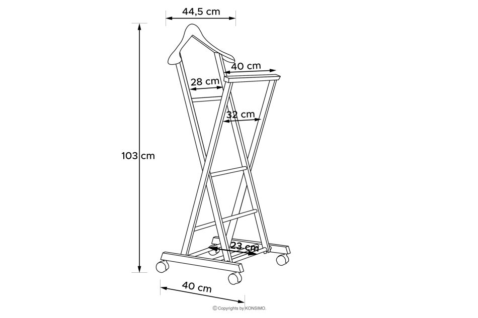 AGLAS Holzständer für Anzüge braun braun - Foto 10