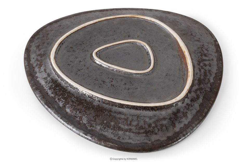 PRIMA Handglasierter Speiseteller hellbeige hellbeige - Foto 3